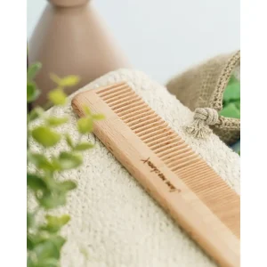 Peigne double sans manche en bois de hêtre