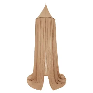 Ciel de lit vintage 245cm Biscuit