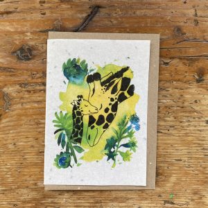 Carte à planter « Girafes » – Les cartes de Lulu