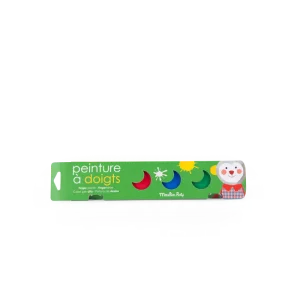 6 petits pots de peinture à doigts