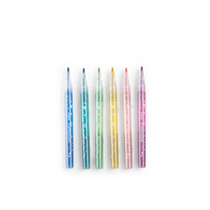 Les Rosalies 6 feutres à paillettes