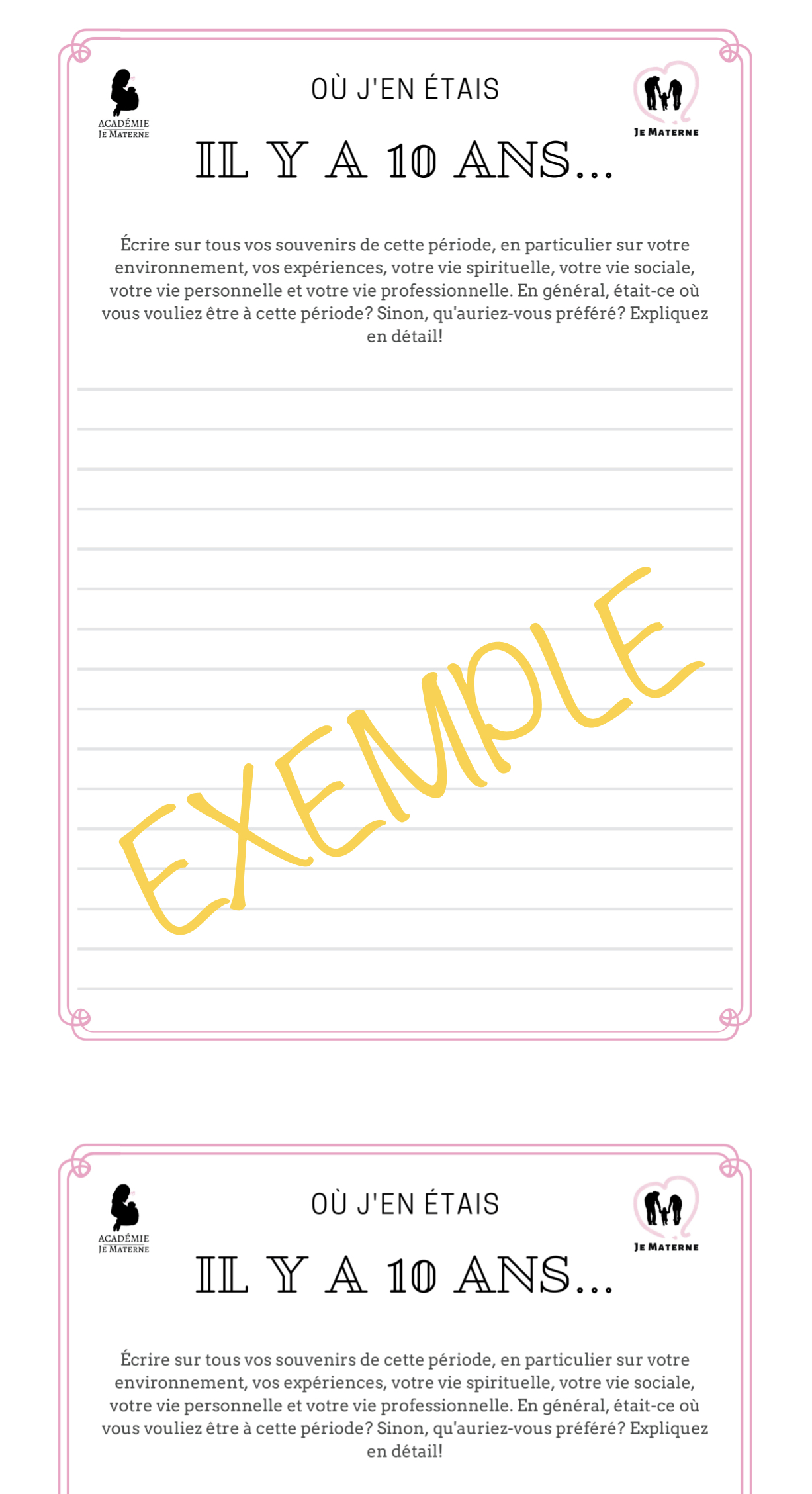 Agenda familial numérique Je Materne – Le Grand Planificateur «Suis ton coeur!» – Image 8