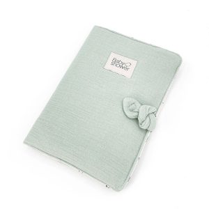 Protége carnet de santé Sage powder Babyshower