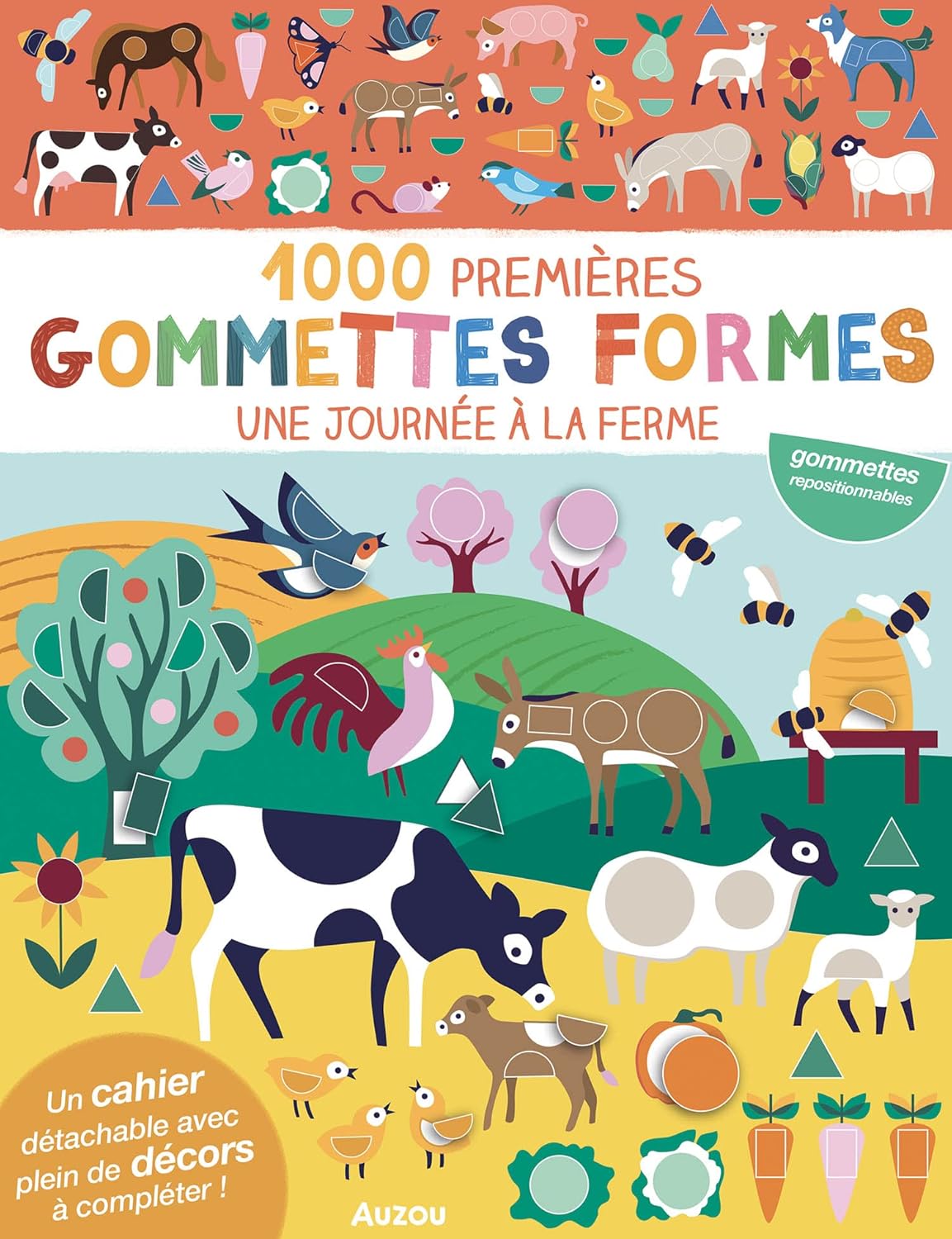 1000 premières gommettes formes – Une journée à la ferme