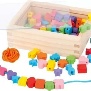 Perles en bois à enfiler