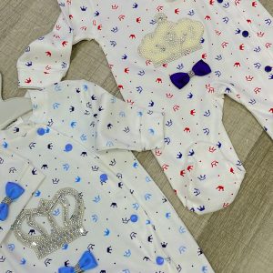 Grenouillère prince 👑 en coton