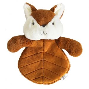 Doudou peluche renard cuivré