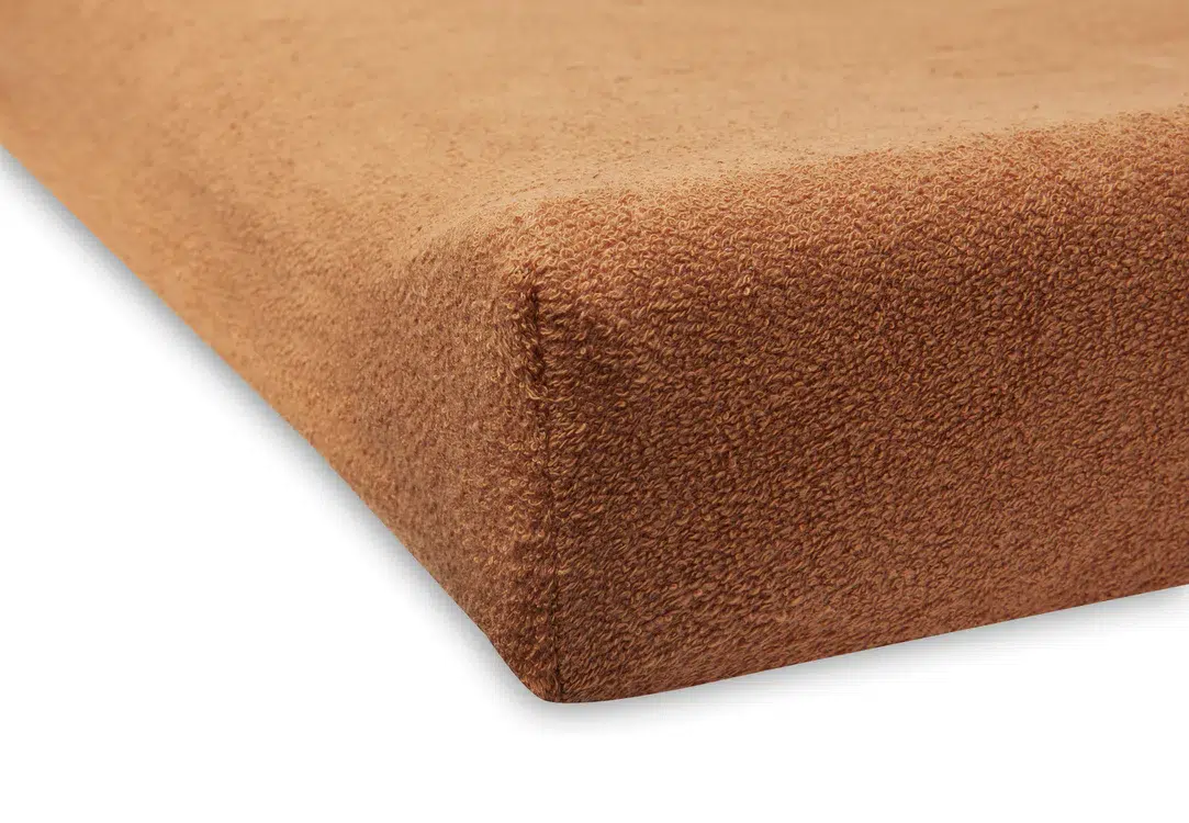 Housse Matelas à Langer Éponge 50x70cm – Caramel/Biscuit – 2 pièces – Image 4