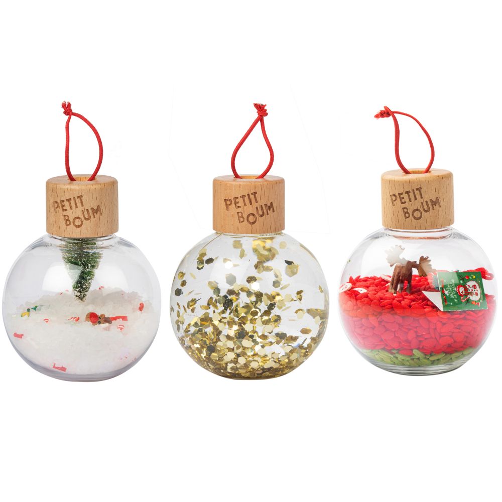 Pack de 3 boules de Noël sensorielles Christmas