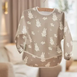 Bavoir à manches imperméable Miffy & Snuffy Olive Green _ Jollein