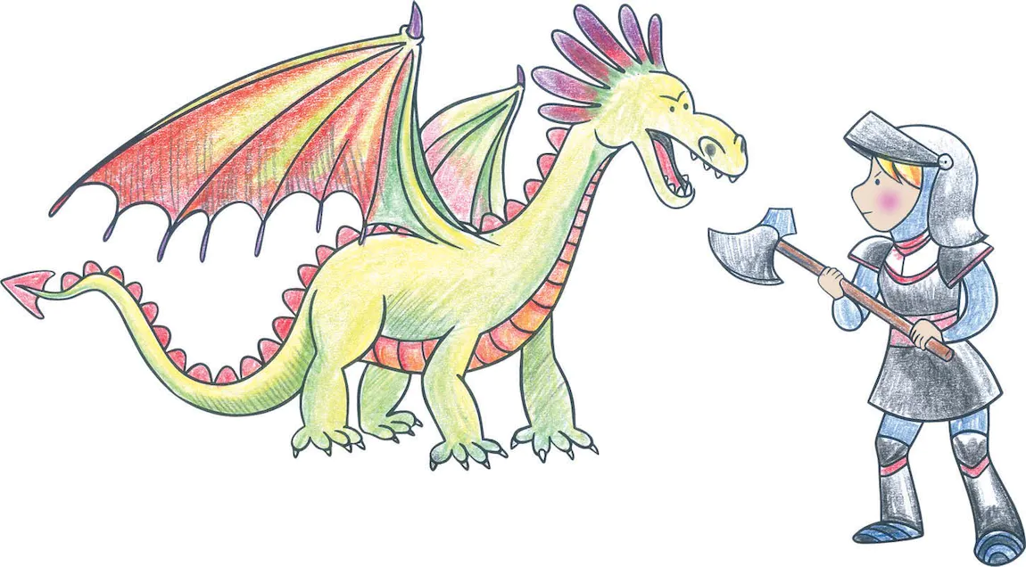 Personnages à tamponner Chevaliers et Dragons – Créa Lign’ – Image 5