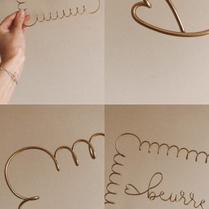 Biscuit « coeur de beurre » en filaire doré