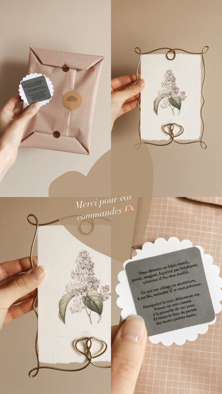 Petite carte fleurie « arrosoir cœurs verts » – Image 2