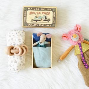 « Nos petites dents de lait » Petite-souris garçon & lange nuages