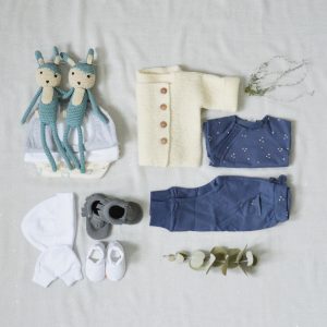 « Trousseau de naissance clé en main » 28 essentiels ~ garçon ~ 3kg ~