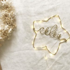 Etoile personnalisée la lumineuse ~ 5 lettres à 7 lettres