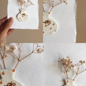 Petite carte fleurie « fleur d&rsquo;oranger »