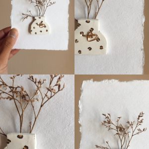 Petite carte fleurie « graou »