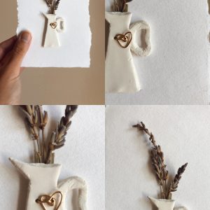 Petite carte fleurie « lavande »