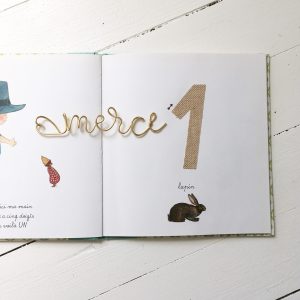 Marque-page en filaire 5 lettres « merci » maîtresse/maître/nounou