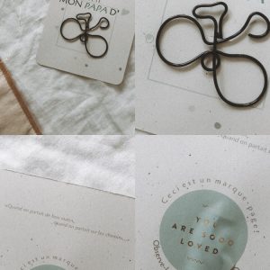 Vélo/marque-page fête des pères