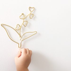 Muguet en filaire doré