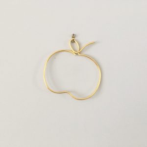 Pomme en filaire doré