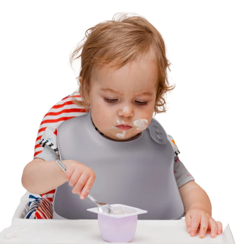 MINIKOIOI – BAVOIR EN SILICONE AVEC POCHE RECUPERATRICE – Image 3