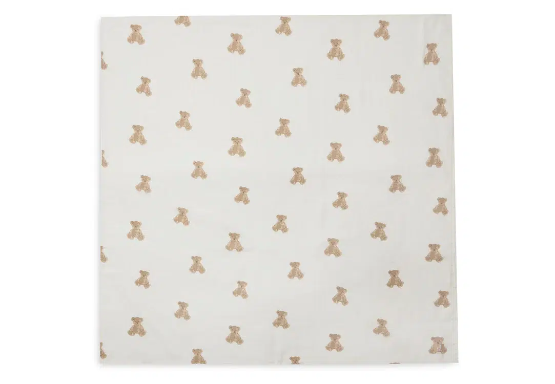 Lange Gaze de Coton Large 115x115cm Teddy Bear – 2 pièces – Image 3