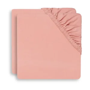 Drap-housse Jersey 60x120cm – Rosewood – 2 pièces