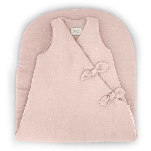 Gigoteuse large en gaze de coton rembourrée 100 cm Nude