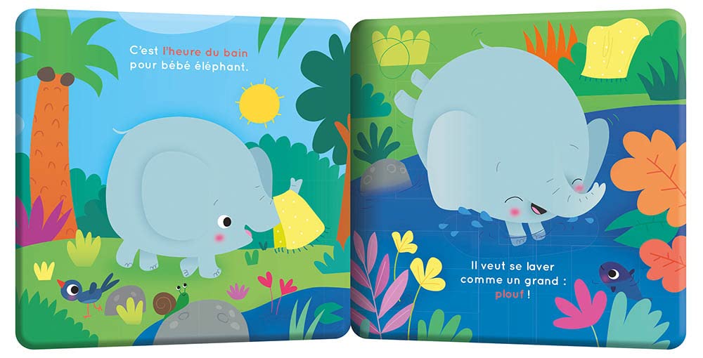 Mon premier livre de bain – Au bain bébé éléphant ! – Image 2