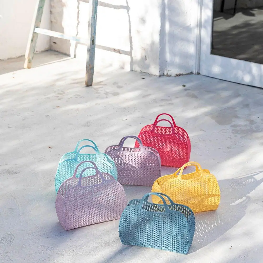 Sac de plage rétro vintage Lilas – Image 4