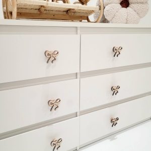 Poignée de tiroir ou de porte noeud bois