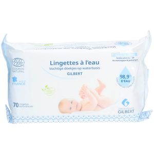 Gilbert Lingettes à l’Eau 70 unités