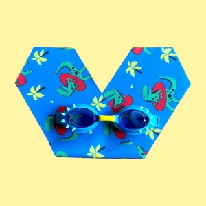 Lunettes de natation avec Bandeau – Dinosaures – 2-6 ans