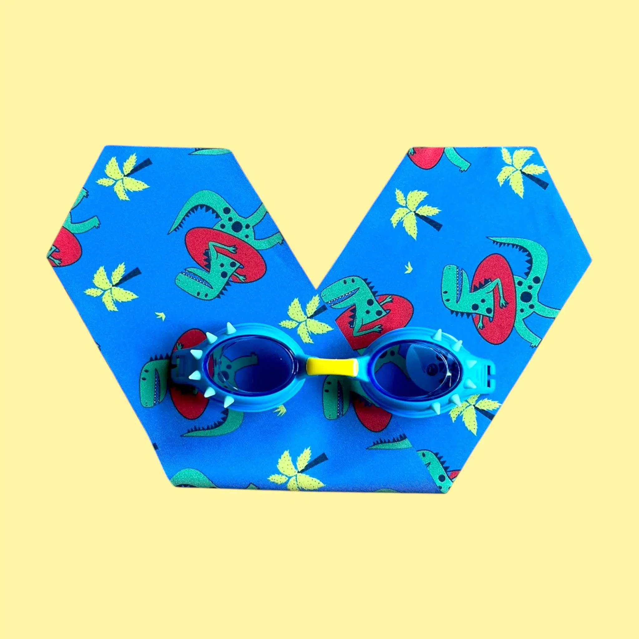 Lunettes de natation avec Bandeau – Dinosaures – 2-6 ans