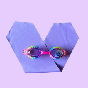 Lunettes de natation avec Bandeau – Uni Violet 2-6 ans