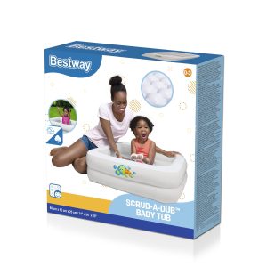 Piscine pour bébé bac de douche Scrub-A-Dub 86 x 86 x 25 cm