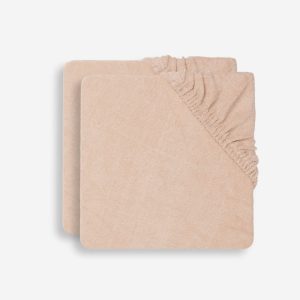 Housse Matelas à Langer Éponge 50x70cm Pale Pink – 2 pièces