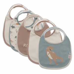 Lot de 5 bavoirs dinosaures Roarsome