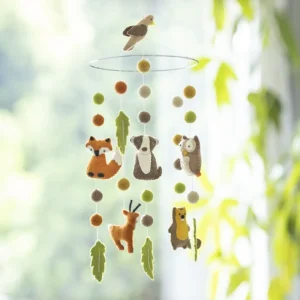 Mobile fait à la main 100% laine _ Animaux de la forêt