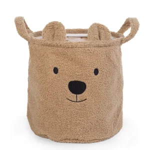Panier de rangement Teddy 30 cm brun CHILDHOME