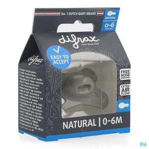 Difrax Sucette Natural terre 0-6 mois 1pcOui