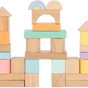 Blocs de construction en bois pastel Small Foot