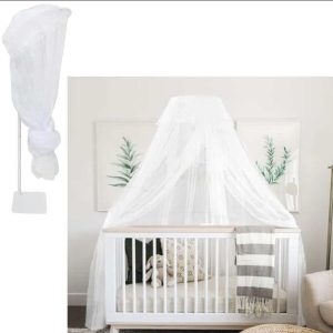 Ciel de lit / moustiquaire bébé avec support