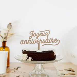 CAKE TOPPER « JOYEUX ANNIVERSAIRE »