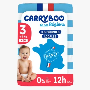 Carryboo Couches Écologiques Taille 3 (4-9kg) 50 unités