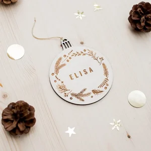 BOULE DE NOËL « PRÉNOM »