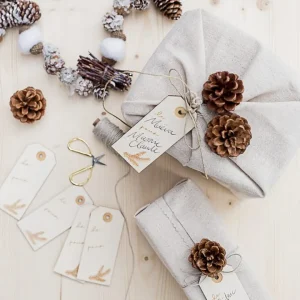 ÉTIQUETTES CADEAUX EN BOIS – LOT DE 6